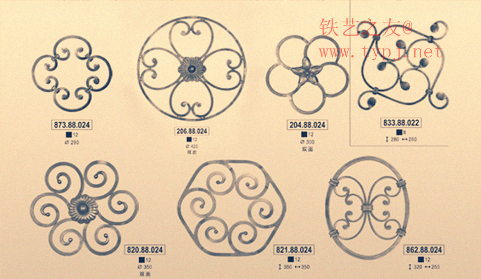 铁艺配件（花盘）